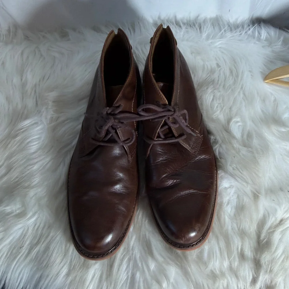 Florsheim‎ Spencer Mens Brown Leather Chukka Boots 301290 Size 11